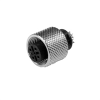 M12x1 Female Screw Version Moulded Cable Connector