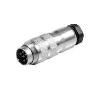 Aviation plug socket M16 6/8/12/14/19P core male metal locking system screw termination connector