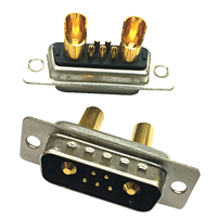 High Current connector 7W2 Power D-Sub 10A/20A/30A/40A Male Solder Type