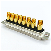 High Current 8W8 Male Solder Cup D-sub Connector