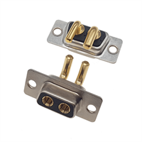 High Current 2W2 D-Sub Connector Female Right Angle 10A/20A/30A/40A