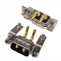 Right Angle 2W2 Power D-Sub Male DIP Type Connector