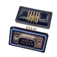 9P Waterproof Type D-SUB Connector Male Right Angle
