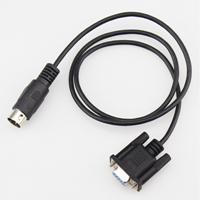 DIN 4P Male TO DB 9P RS232 Audio data Cable Assembly