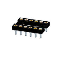 2.54mm IC Socket 6P to 64P H3.0 L=4.82mm Straight Pin Sockets