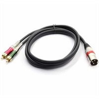 2XLR to 2RCA cable male 2Rca to Xlr Speaker Audio Cable