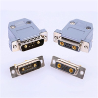 7W2 Power D-Sub ABS Plastic Connector Male 10A/20A/30A/40A Solder Type