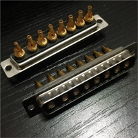 8W8 Power d-sub connector solder wire RF male head Environmentally friendly gold-plated 8-pin plug